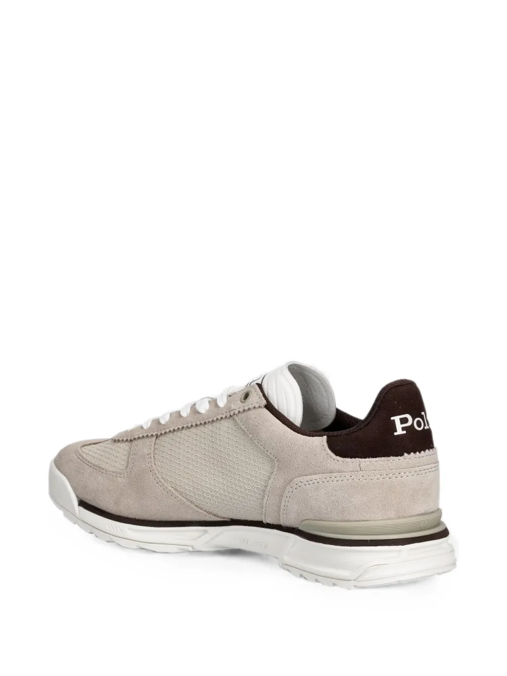 Polo Ralph Lauren logo-embroidered panelled sneakers Beige