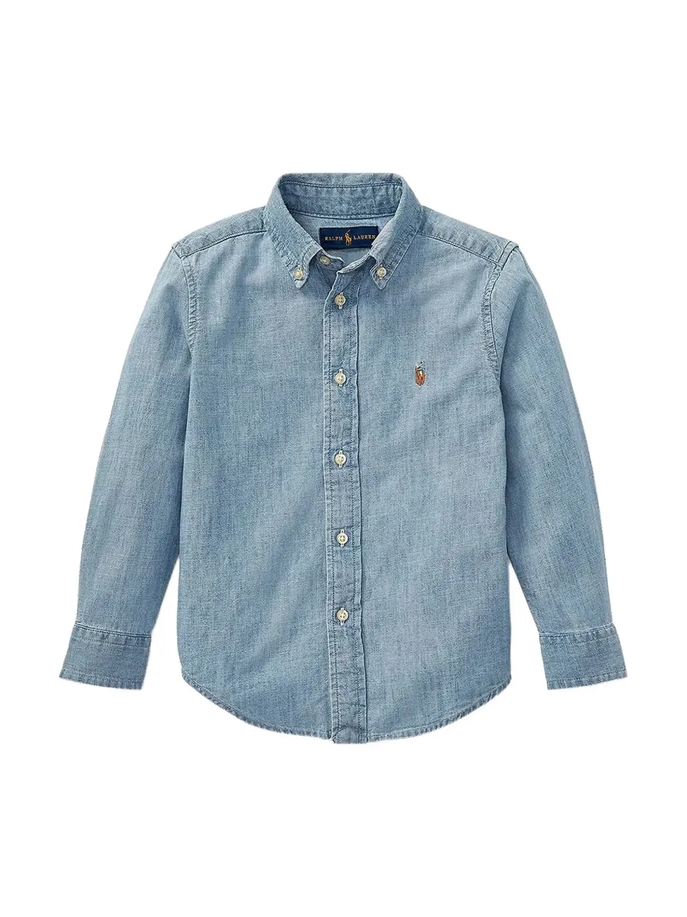 POLO RALPH LAUREN KIDS Button-down spijkershirt Blauw