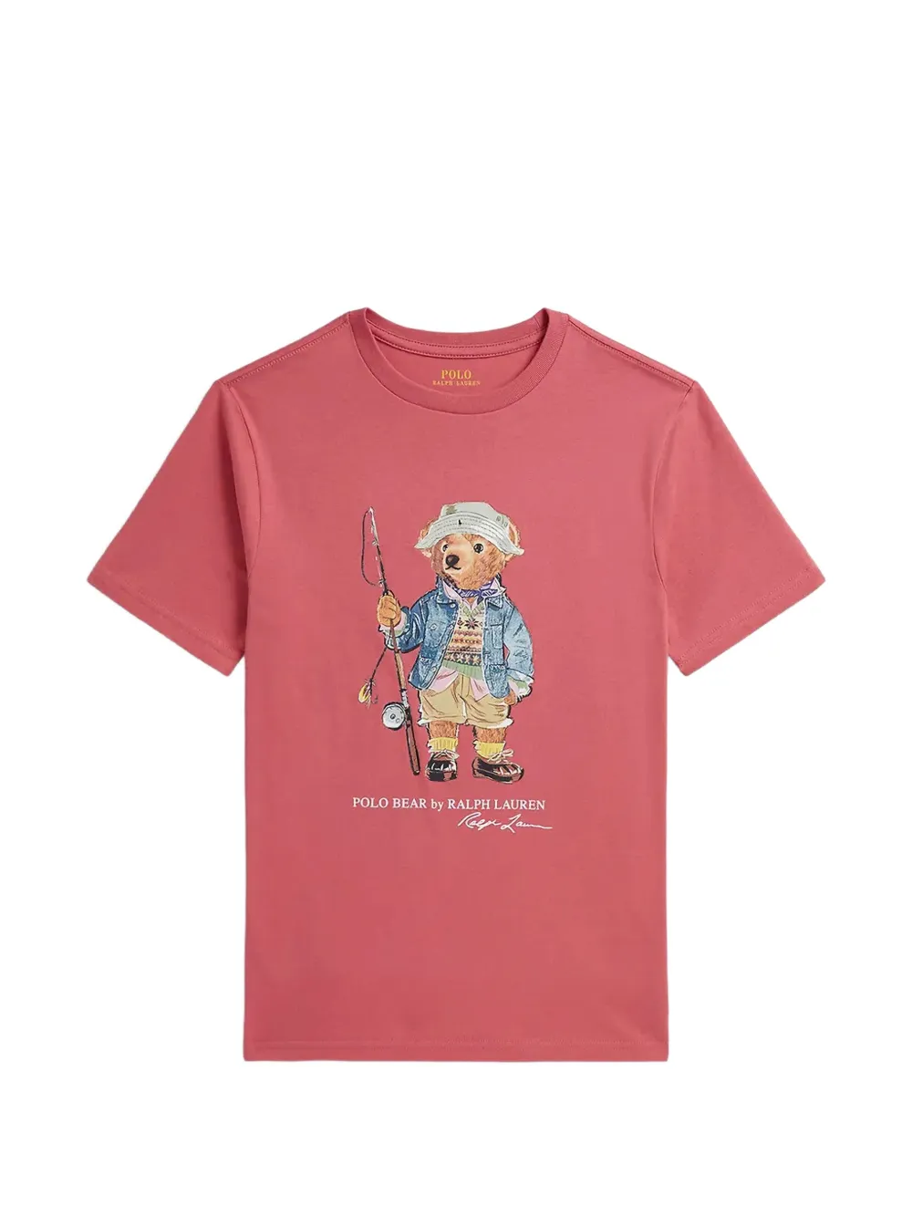 POLO RALPH LAUREN KIDS T-Shirt mit Polo Bear - Rosa