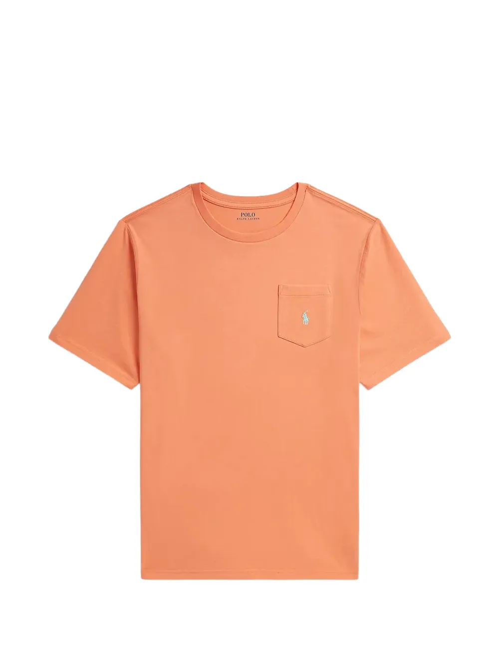POLO RALPH LAUREN KIDS cotton jersey pocket tee - Arancione