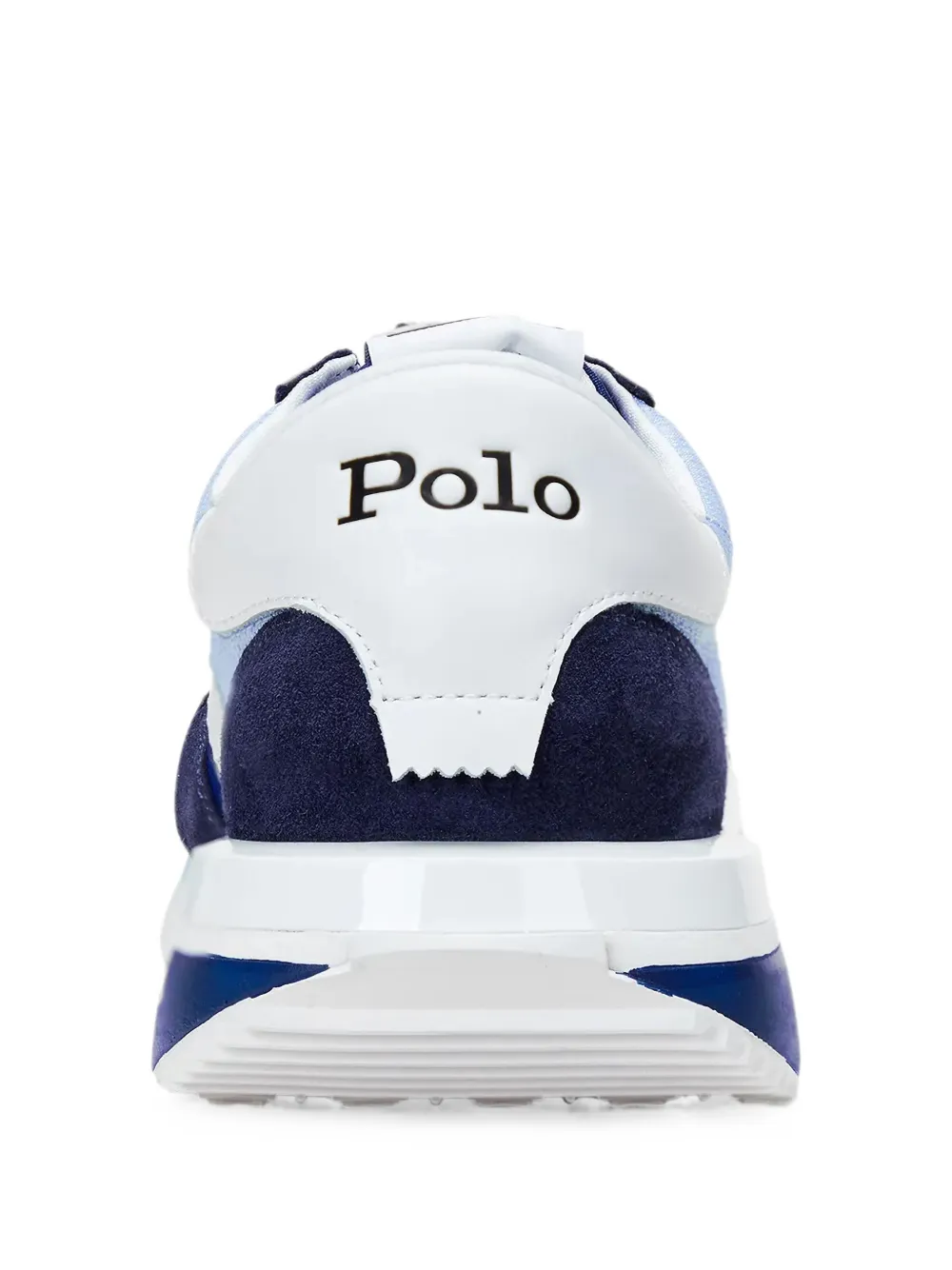 Polo Ralph Lauren Train 89 logo-patch panelled sneakers Blauw