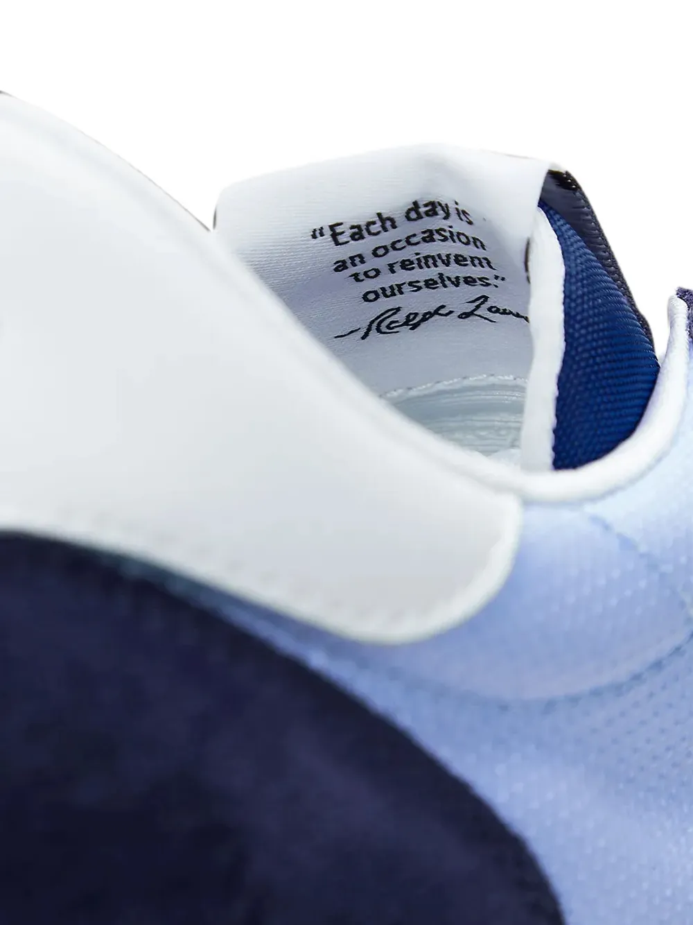 Polo Ralph Lauren Train 89 logo-patch panelled sneakers Blauw
