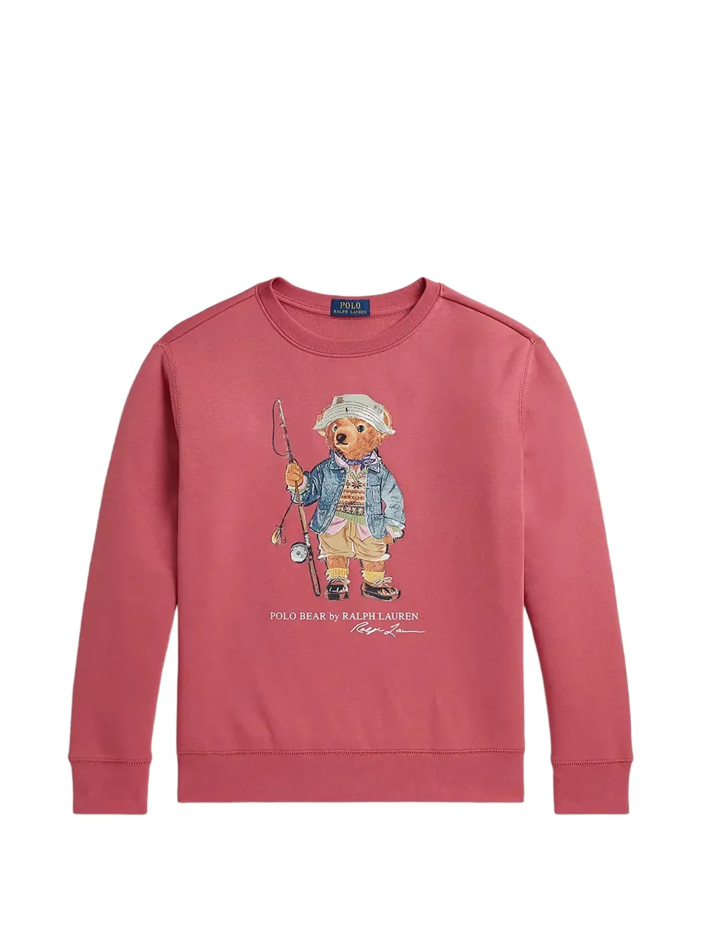POLO RALPH LAUREN KIDS sweat à motif Polo Bear Polar - Rose
