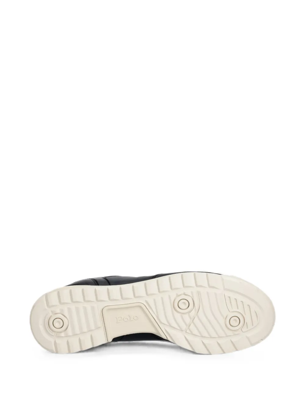 Polo Ralph Lauren Varick logo-debossed leather sneakers Zwart