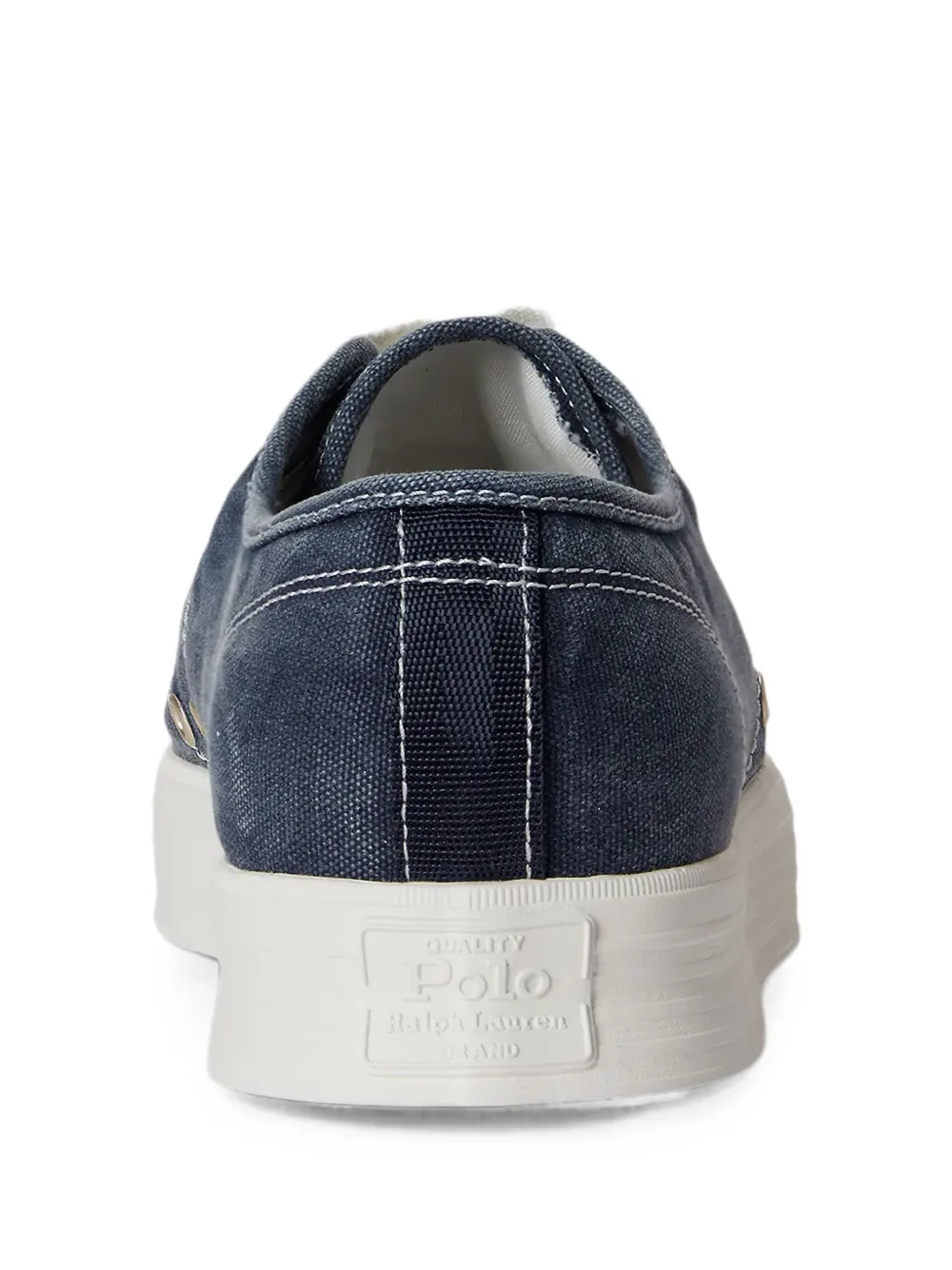 Polo Ralph Lauren contrast-stitched low-top sneakers Blauw