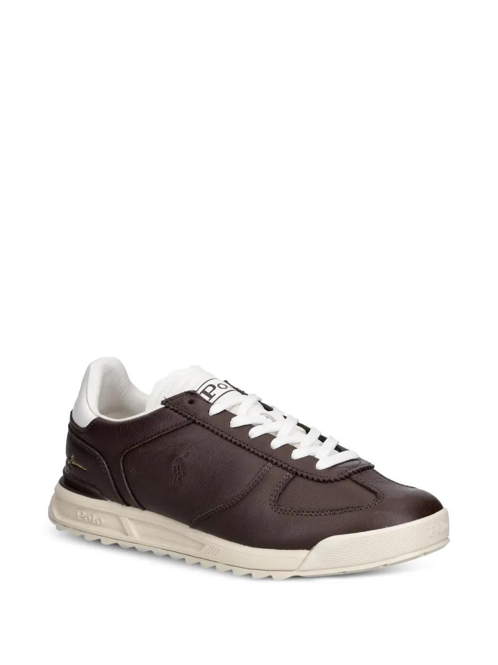 Polo Ralph Lauren Varick logo-embossed leather sneakers Bruin