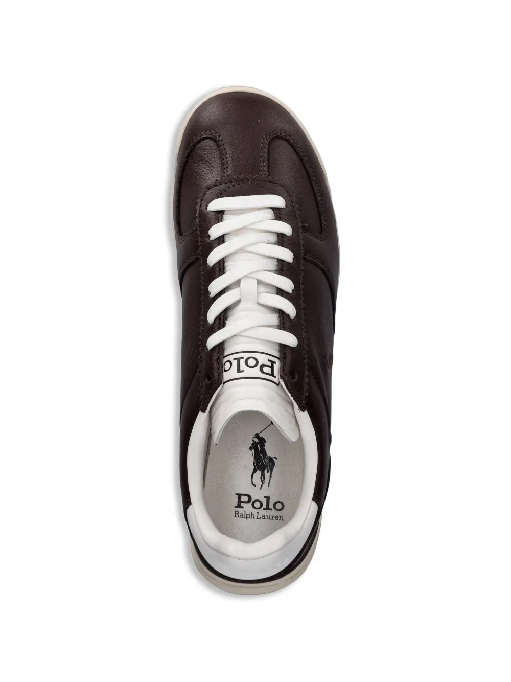 Polo Ralph Lauren Varick logo-embossed leather sneakers Bruin