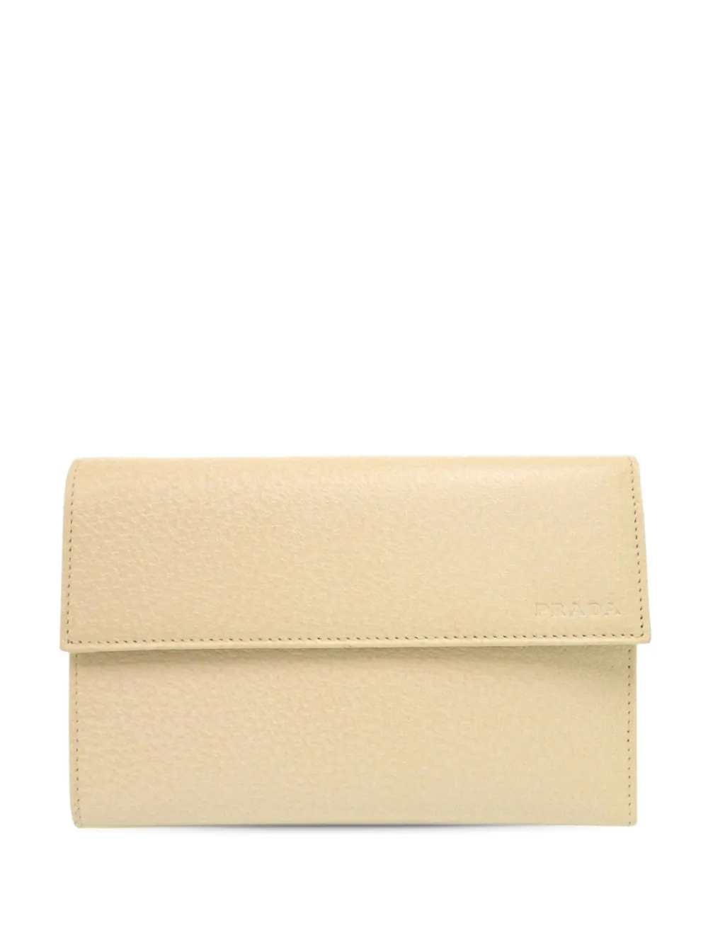 Prada Pre-Owned Portafoglio tri-fold Cinghiale 2010-2026 - Toni neutri