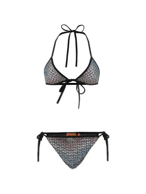 Missoni Caperdoni sequin-embellished zigzag bikini