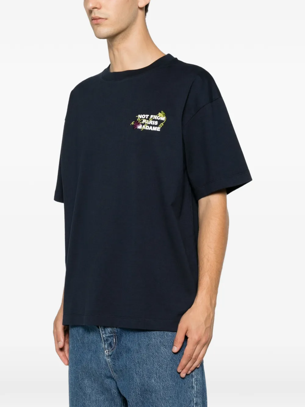 Drôle De Monsieur T-shirt Blauw