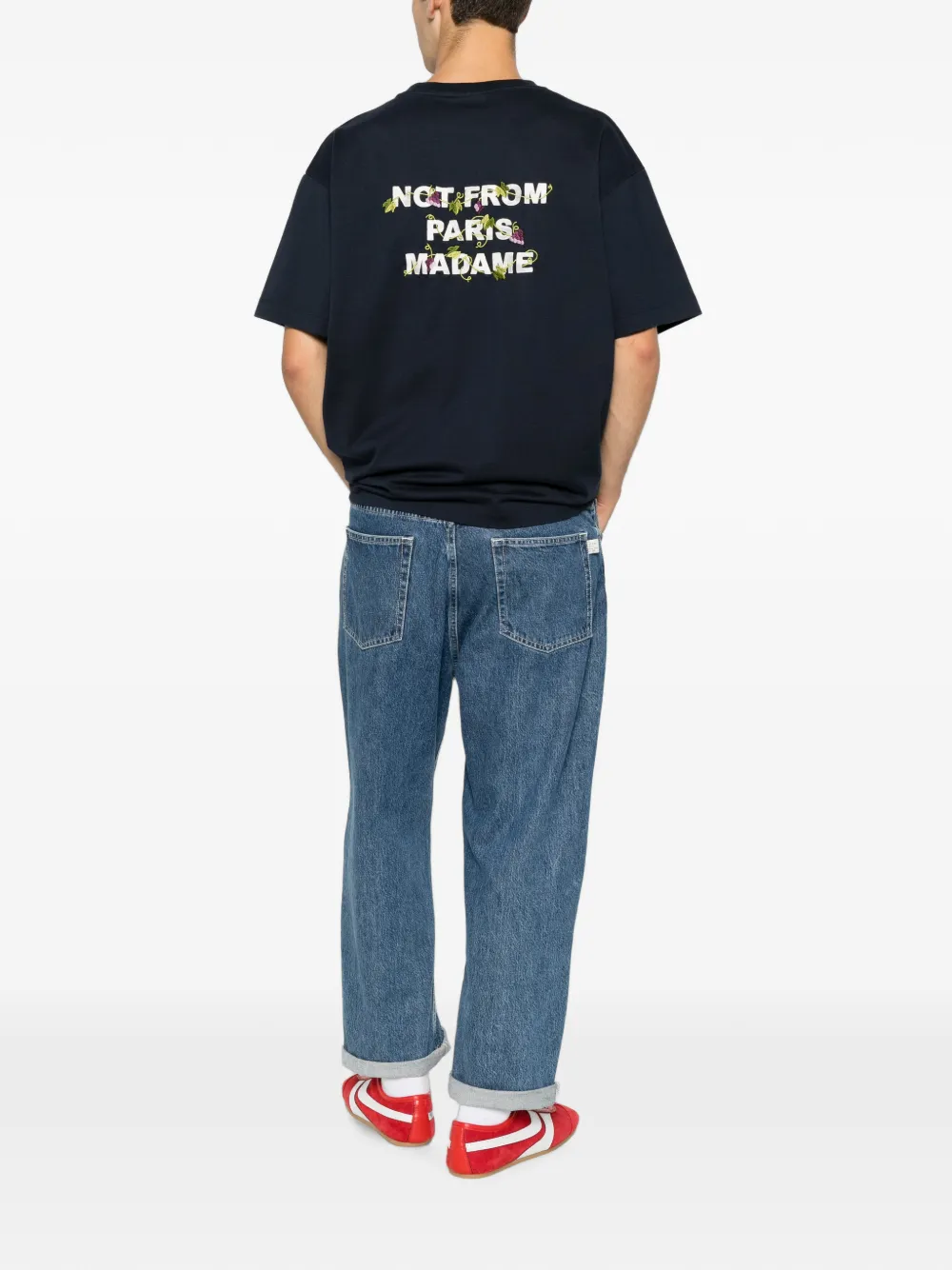 Drôle De Monsieur T-shirt Blauw
