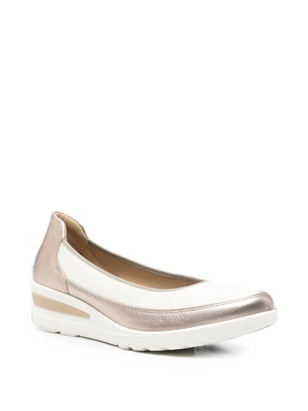 ARA Pumps met metallic-effect en sleehak Wit