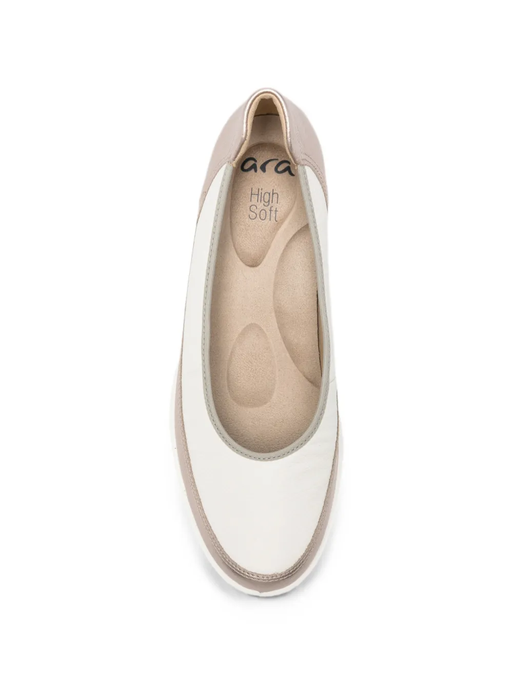 ARA Pumps met metallic-effect en sleehak Wit