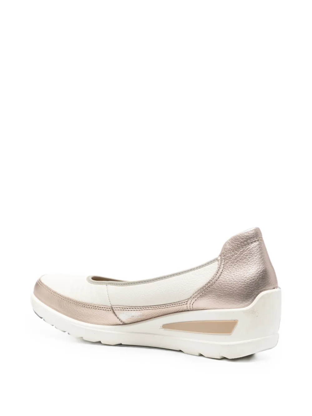 ARA Pumps met metallic-effect en sleehak Wit