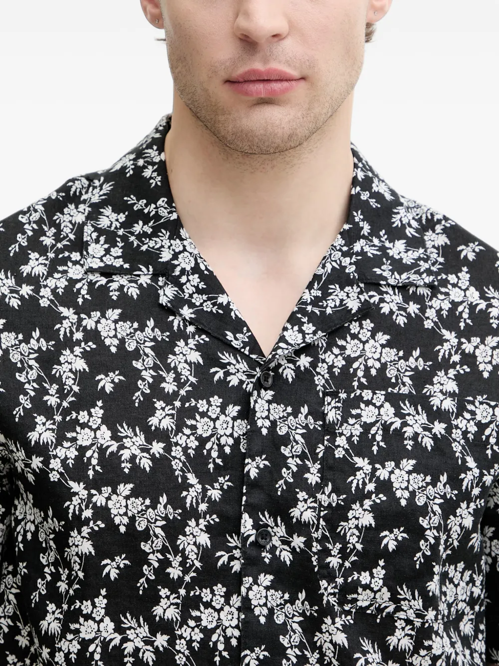 Michael Kors Overhemd met bloemen-print Zwart