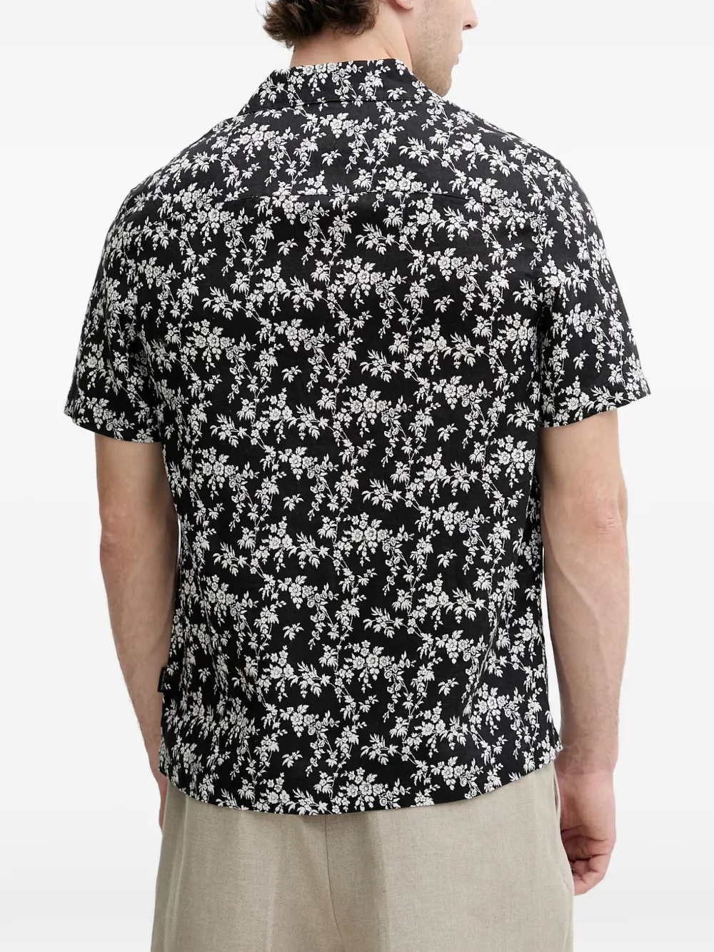 Michael Kors Overhemd met bloemen-print Zwart