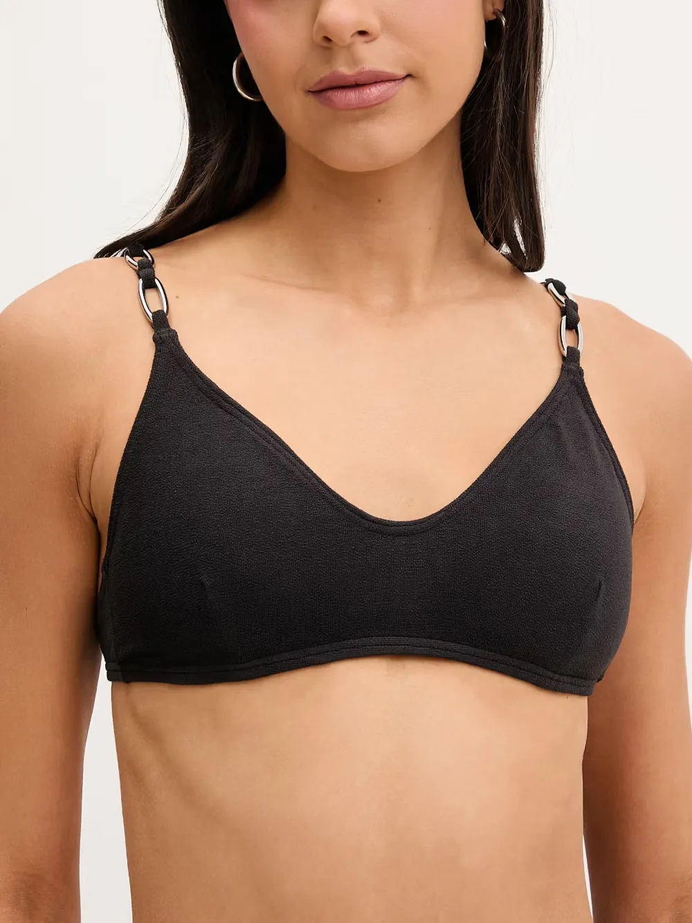 Michael Kors chain-link bikini top Zwart