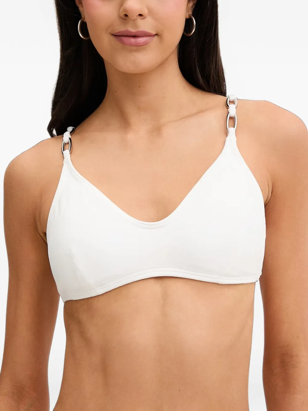 Michael Kors chain-link bikini top Wit