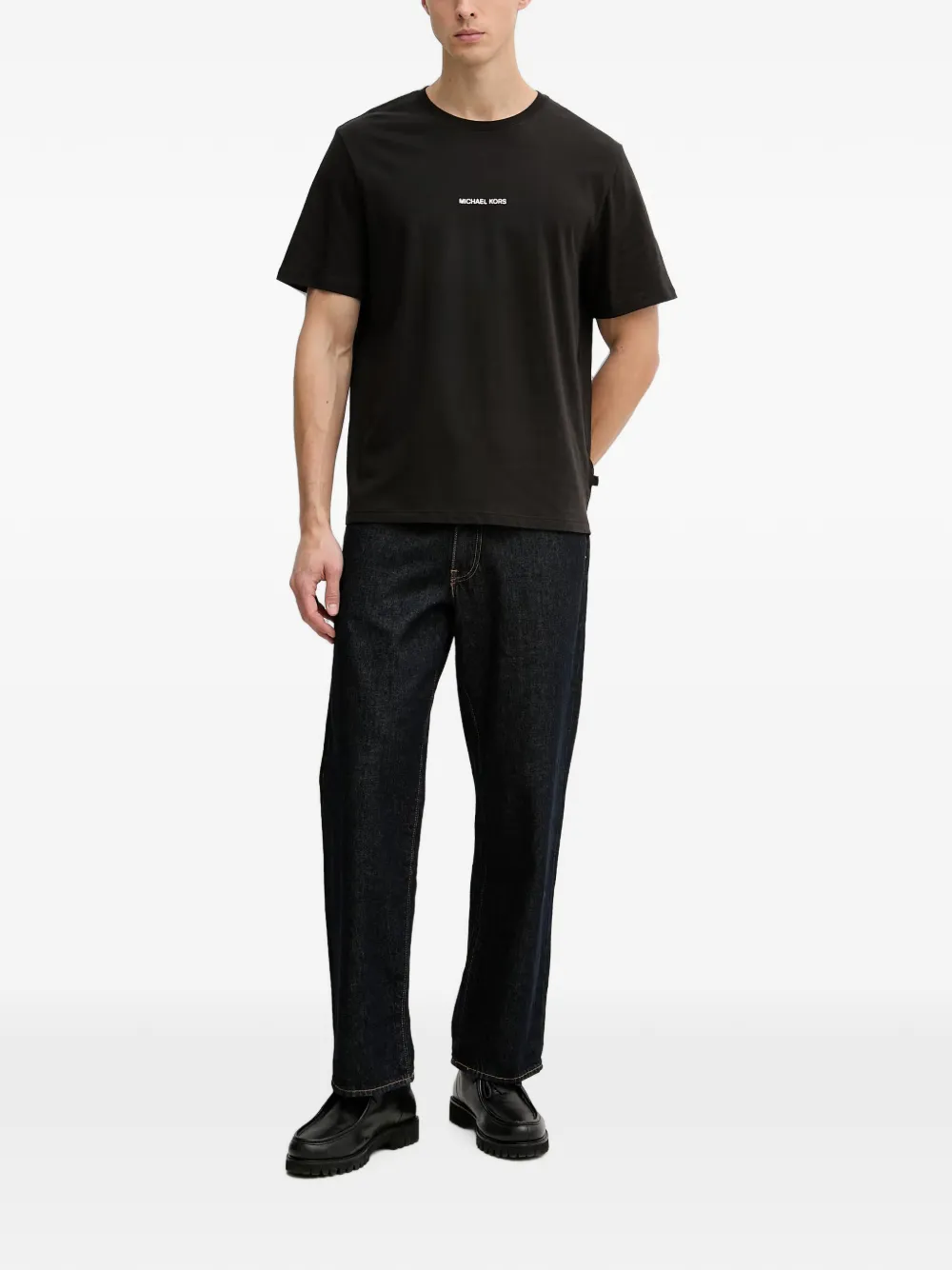 Michael Kors T-shirt met logoprint Zwart