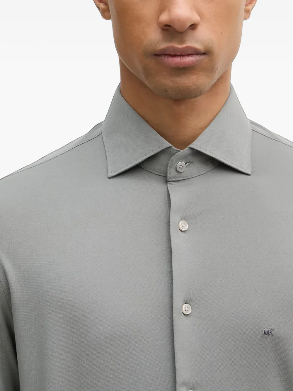 Michael Kors Overhemd met geborduurd logo Grijs
