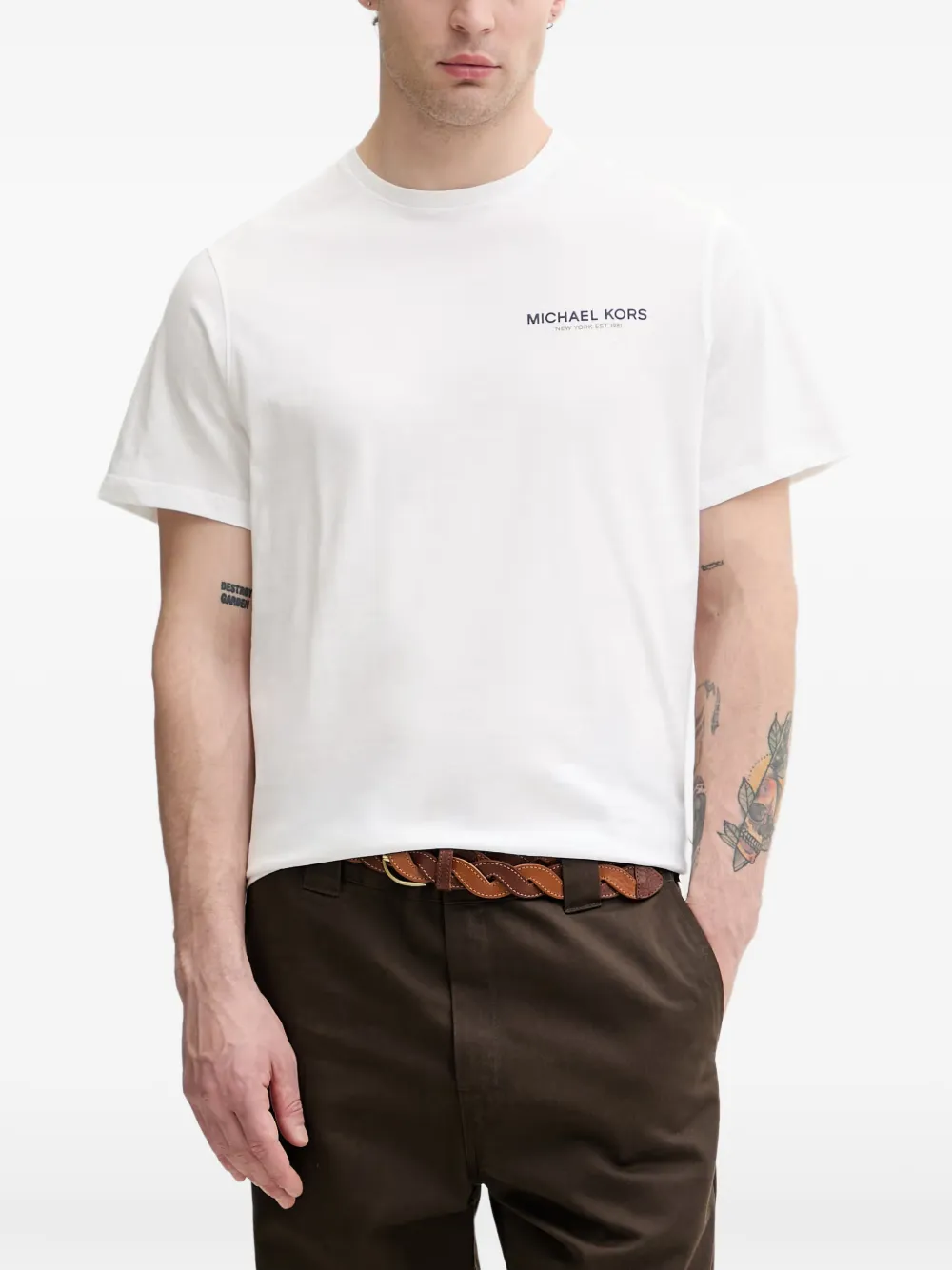 Michael Kors graphic-logo cotton T-shirt