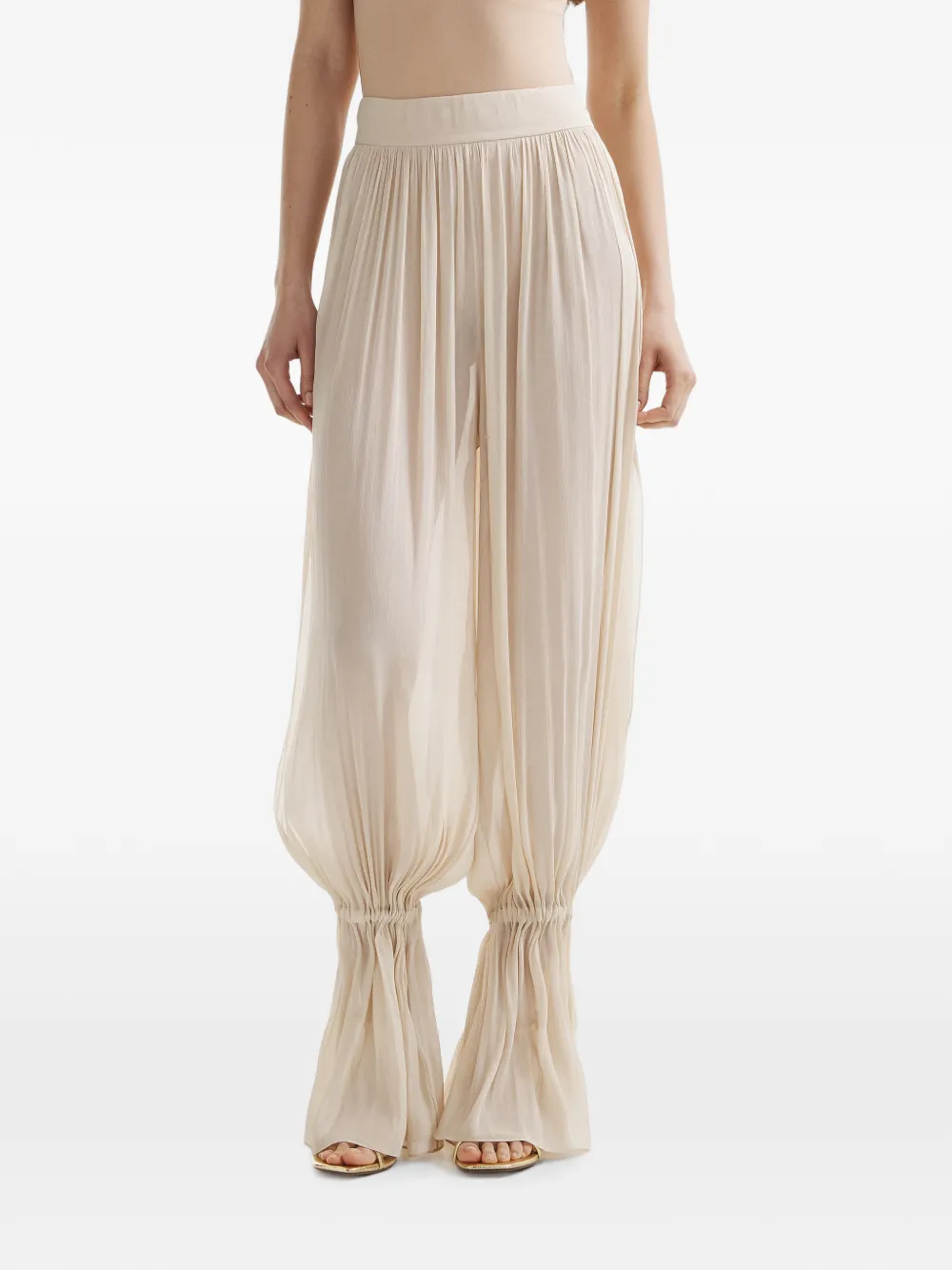 Mia Peculiar pleated balloon trousers