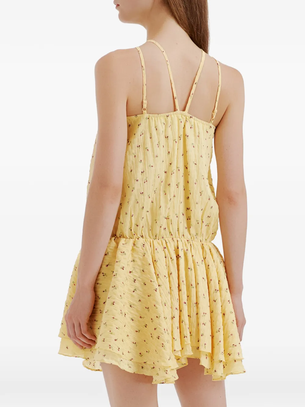 b+ab Mini-jurk met bloemenprint Geel