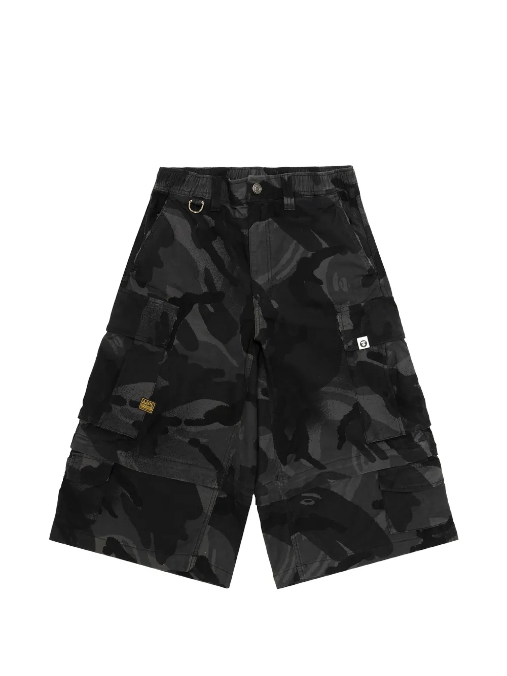 AAPE BY *A BATHING APE® шорты карго с камуфляжным принтом | черный | Image 1