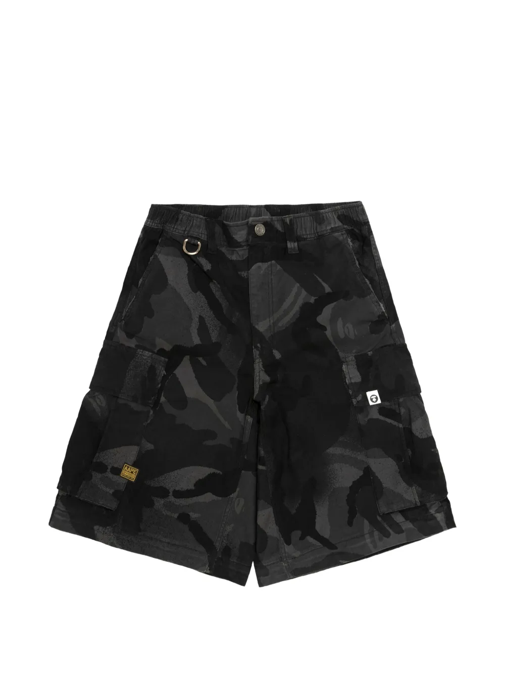 AAPE BY *A BATHING APE Shorts met camouflageprint Zwart