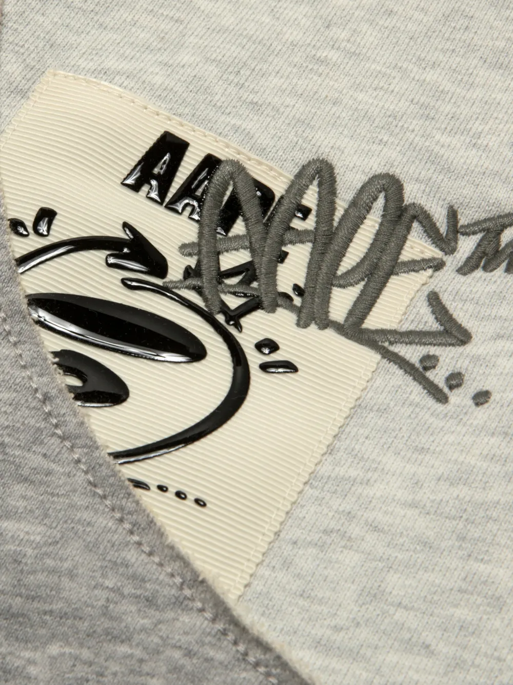 AAPE BY *A BATHING APE Moonface shorts met logopatch Grijs