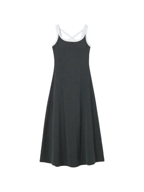 b+ab criss-cross strap midi dress