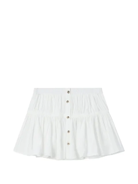 b+ab button-up ruffled mini skirt