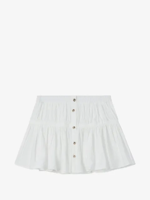 b+ab falda midi con volantes y botones