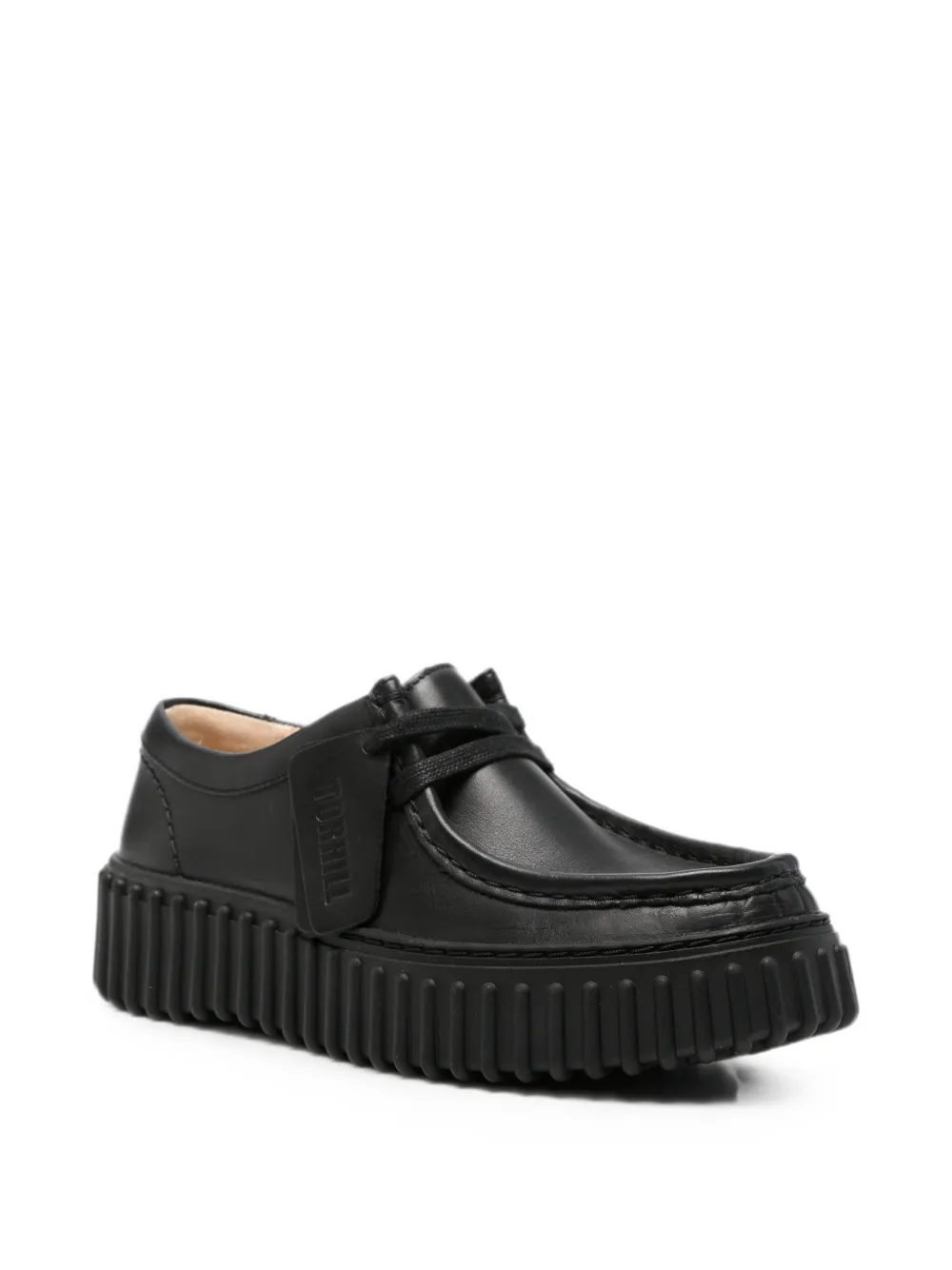 Clarks Torhill Bee leren derby schoenen Zwart