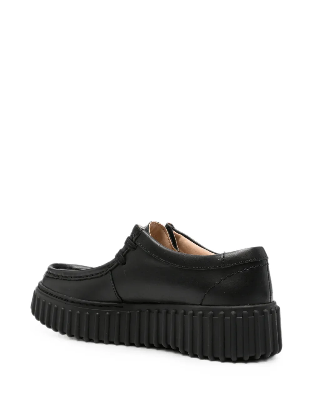 Clarks Torhill Bee leren derby schoenen Zwart