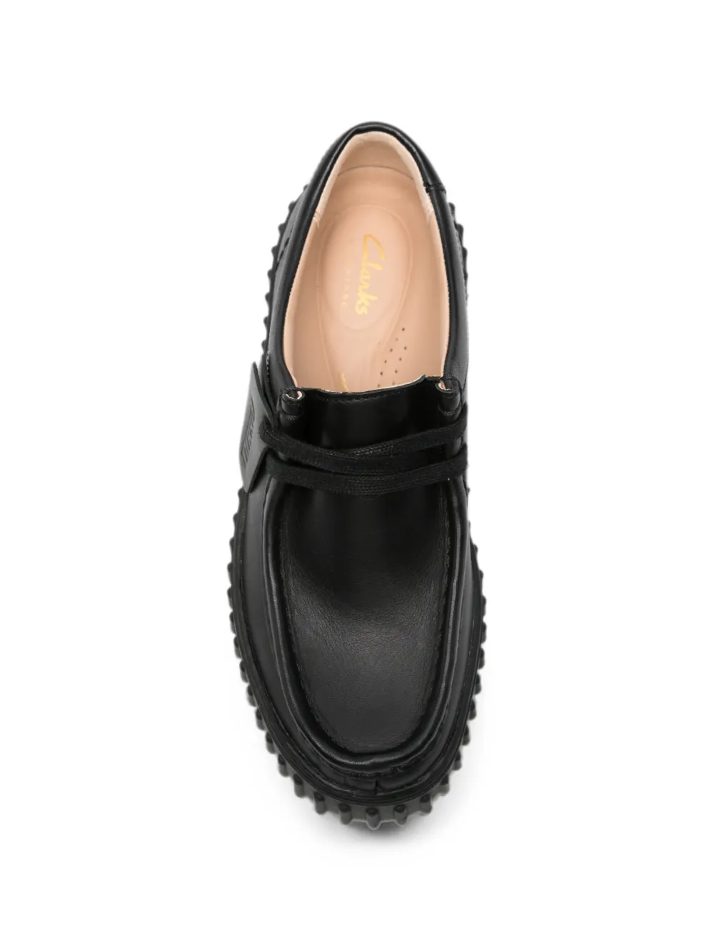 Clarks Torhill Bee leren derby schoenen Zwart