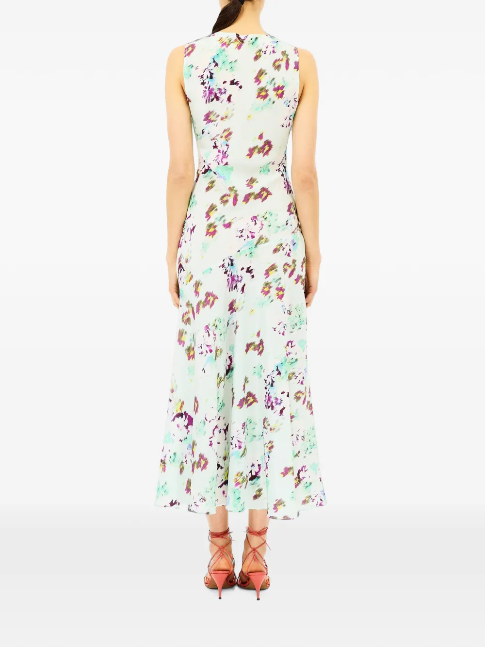 Ulla Johnson Midi-jurk met bloemenprint Groen