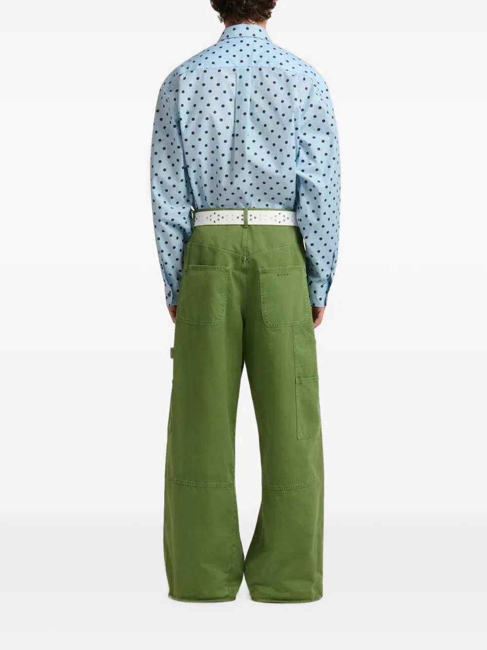 Marni Carpenter broek met borduurwerk Groen