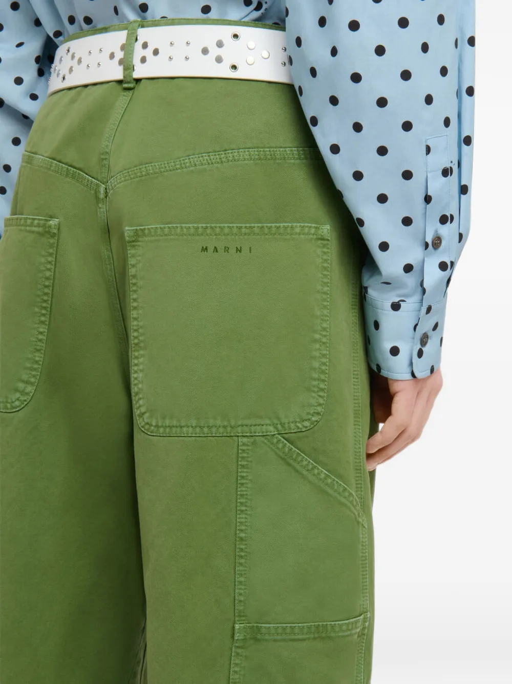 Marni Carpenter broek met borduurwerk Groen