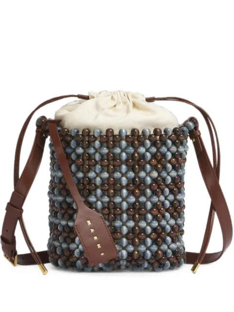 Marni lilac and green beads bag