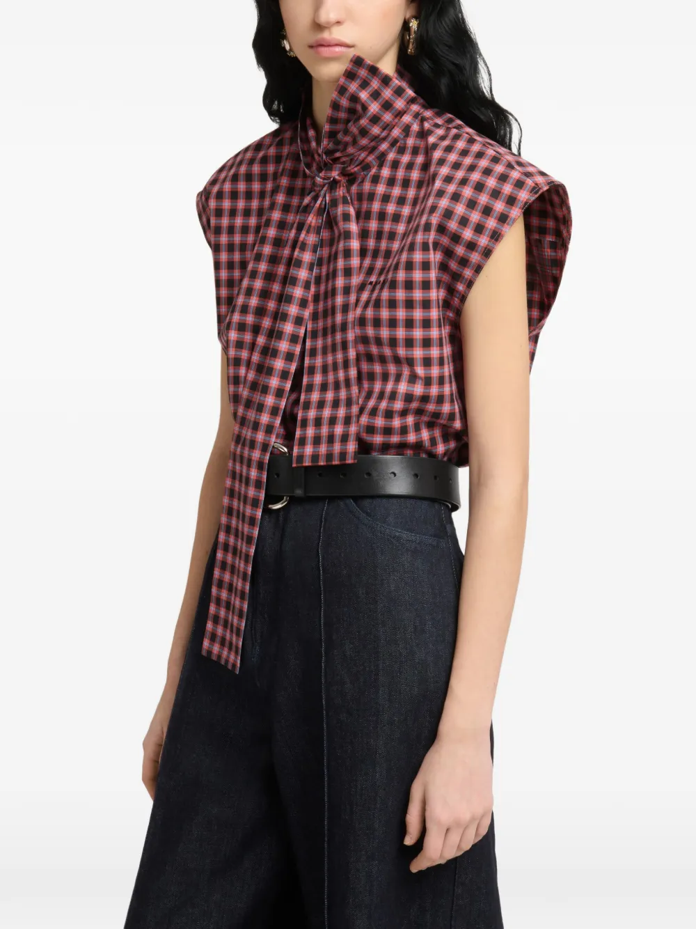 Marni Geruite blouse Roze