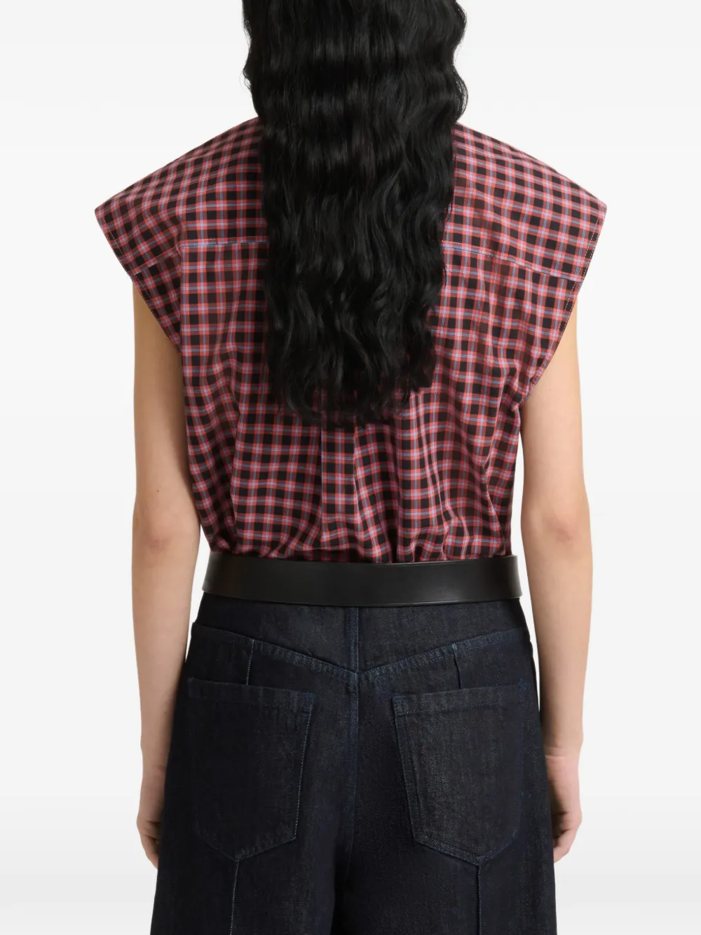 Marni Geruite blouse Roze