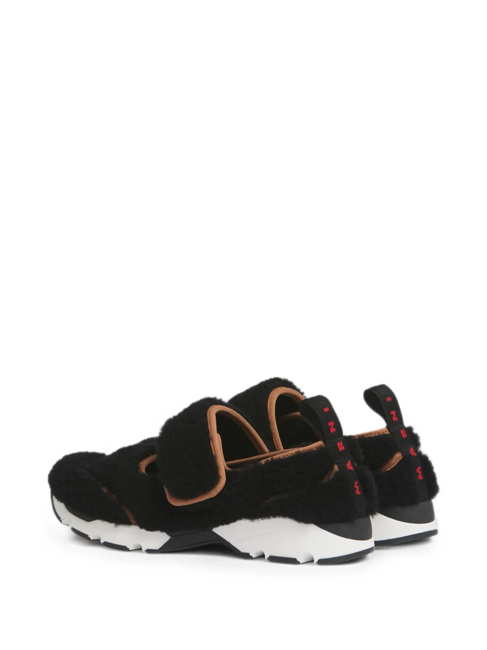 Marni Mary Jane lammy hardloop sneakers Zwart