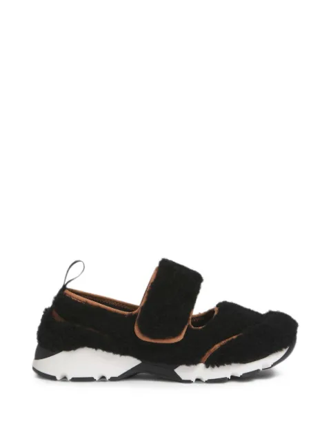 Marni tenis de runnin Mary Jane de lana negra