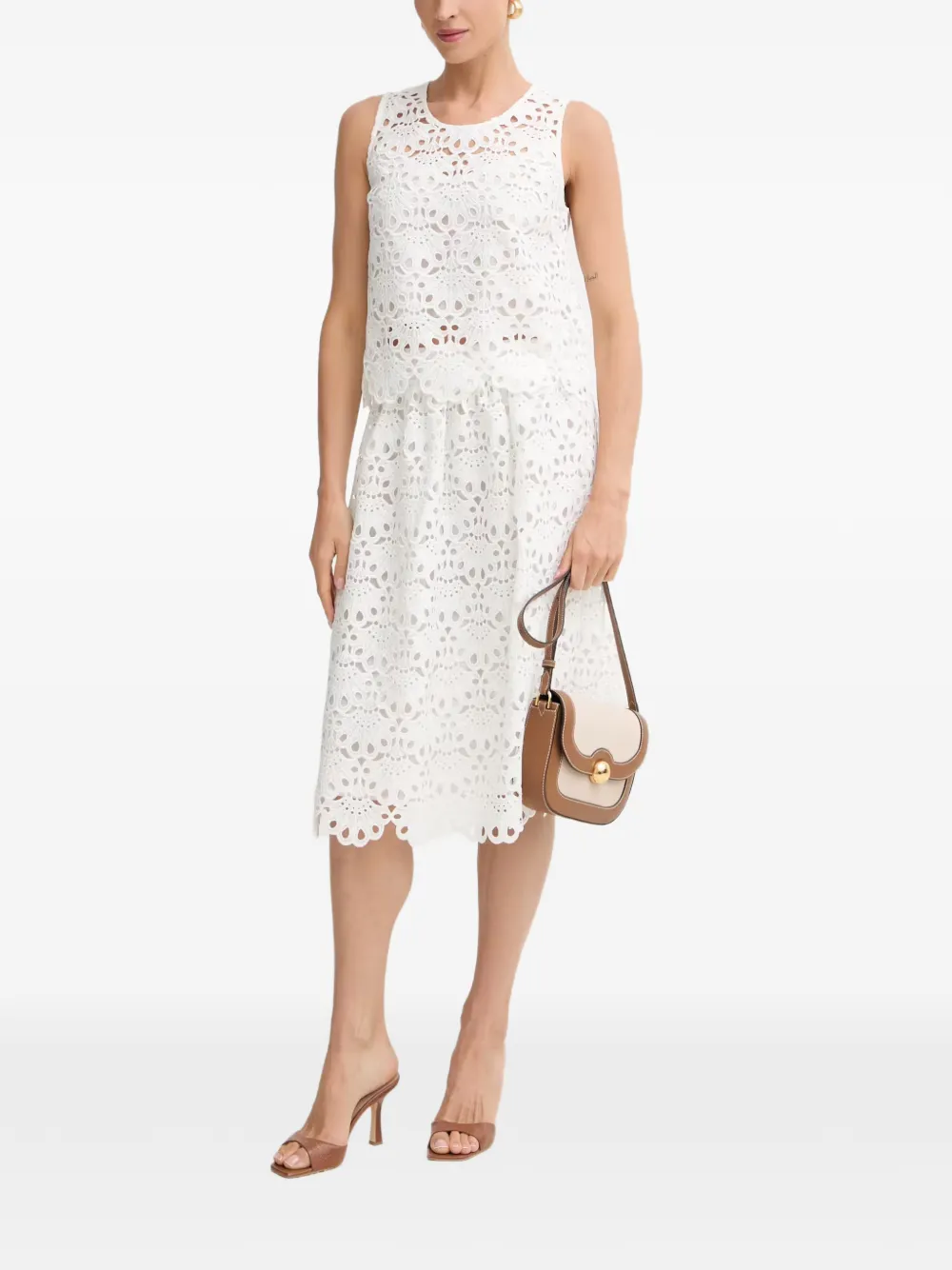 TWINSET broderie-anglaise top - Bianco