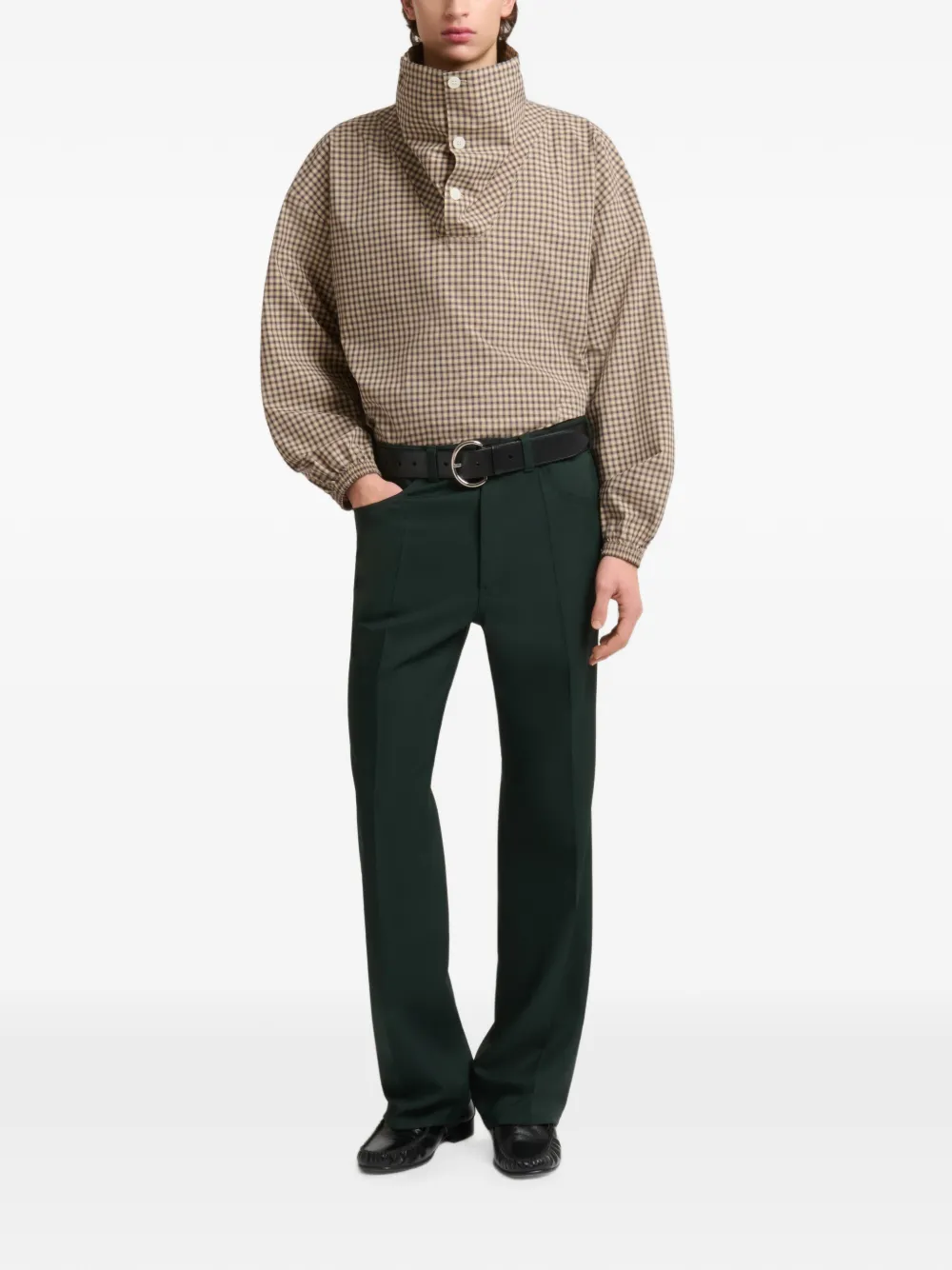 Marni Techno stoffen broek Groen