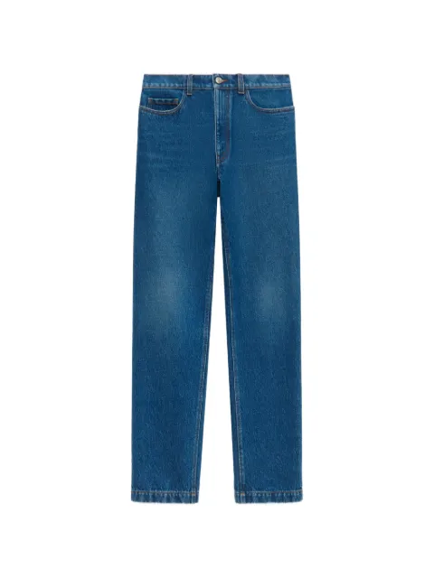 Marni logo-patch straight-leg jeans