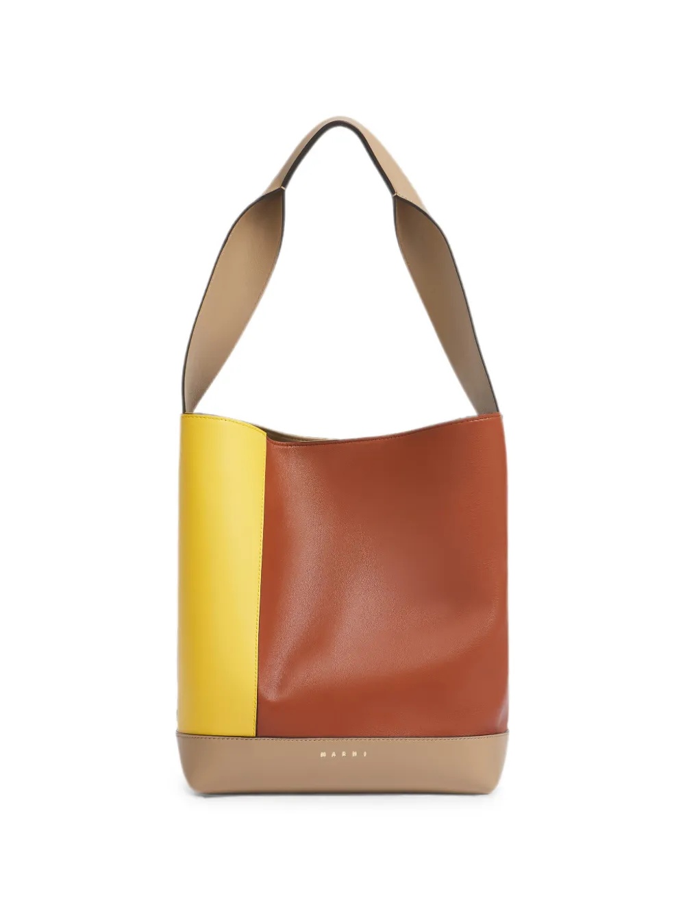 Marni Pod 2.0 leren tas Bruin