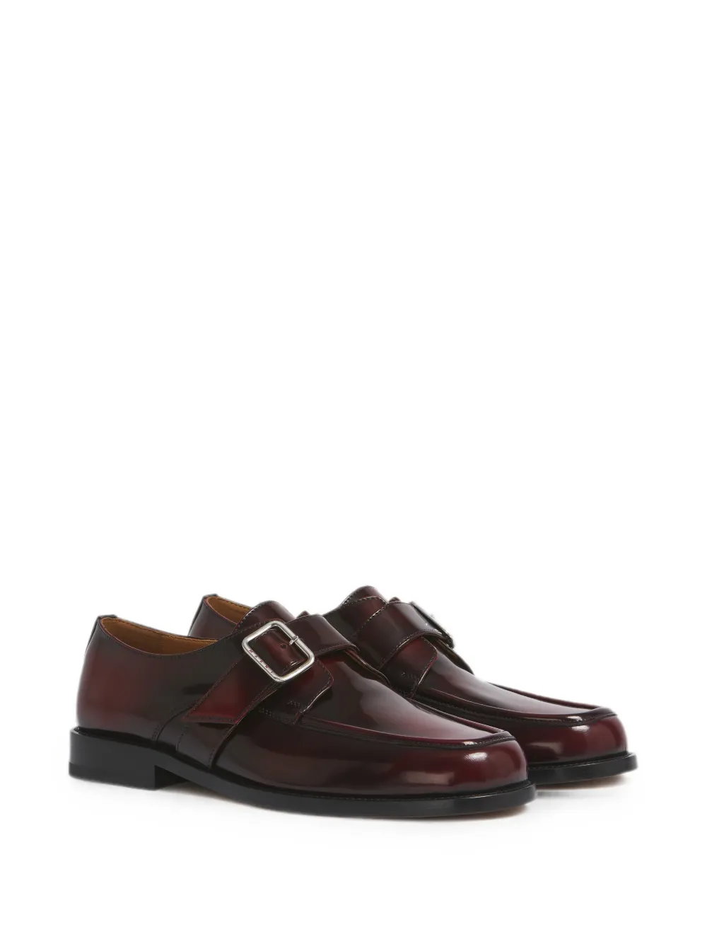 Marni Bambi leren gespschoenen Rood
