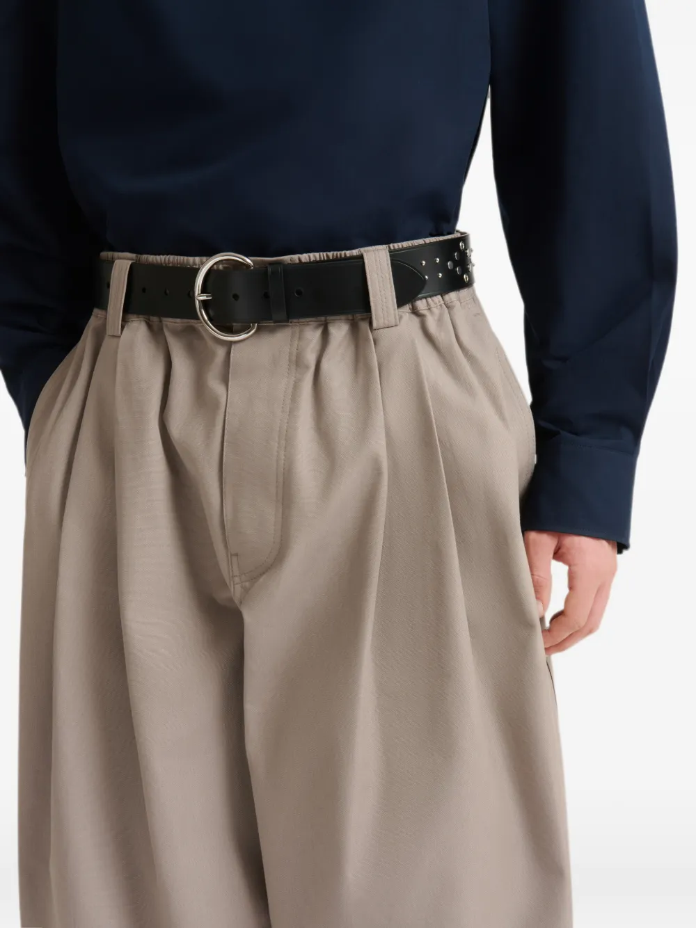 Marni Canvas plooibroek Grijs